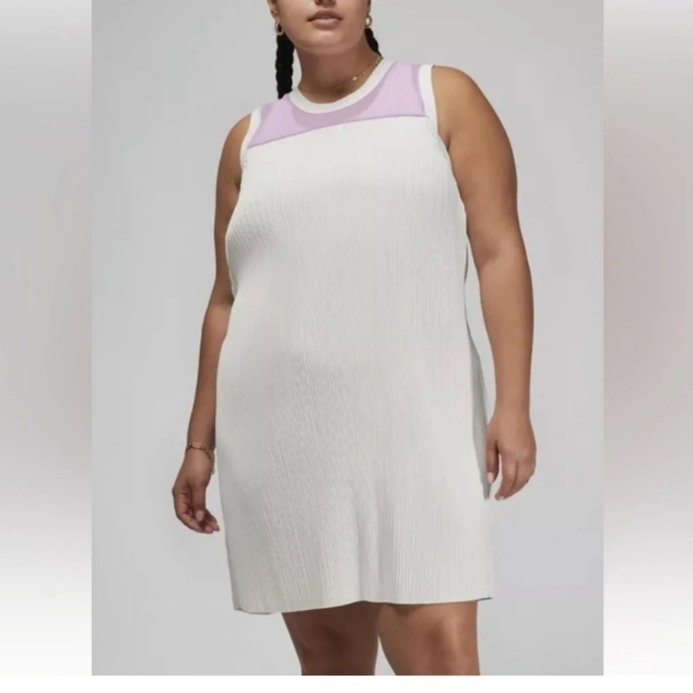 Nike Jordan 23 Engineered Tennis Tie Dress Purple White Sheer  3X NWT pi…